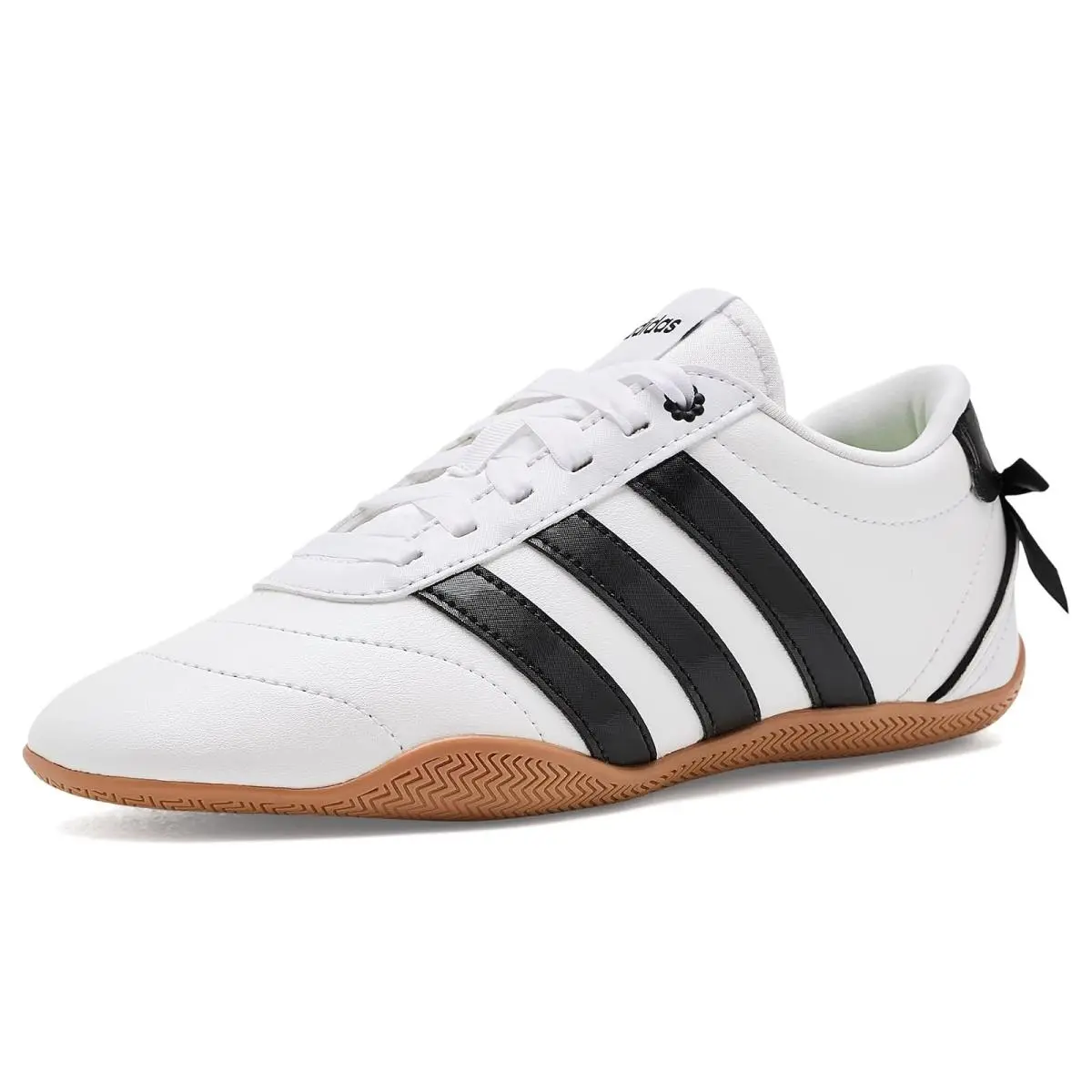 Children Unisex Shoes  Kids Grand Court Low Big Kid White/Black/Yellow by Adidas