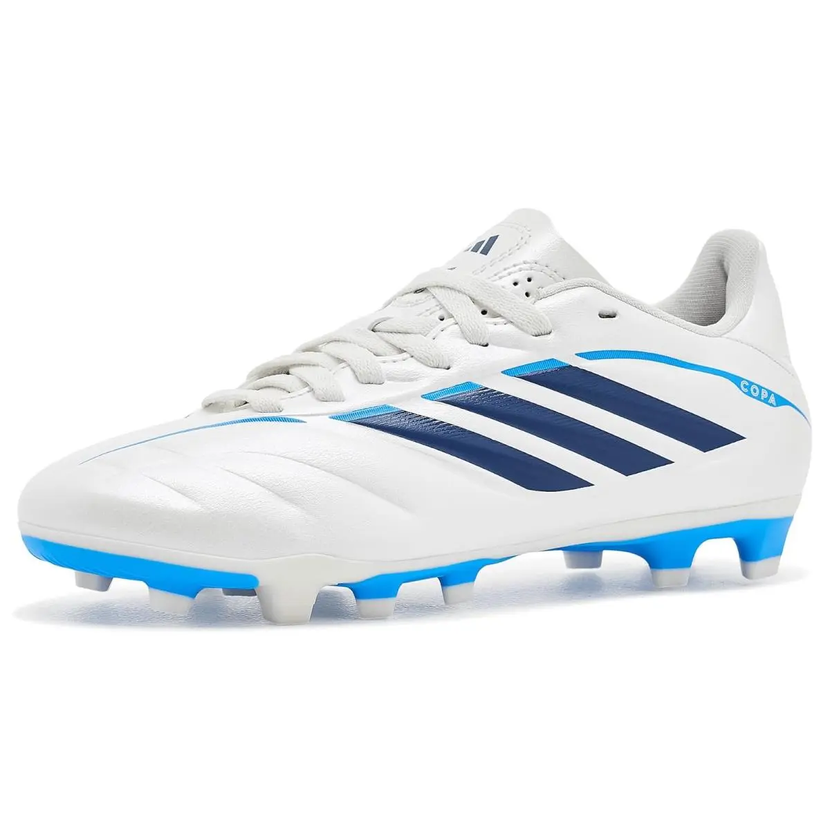 Kids Copa Pure IV Club Firm Ground/multi Ground Little Kid/big Kid Zero Metallic/Dark Blue/Lucid Ray Blue by Adidas