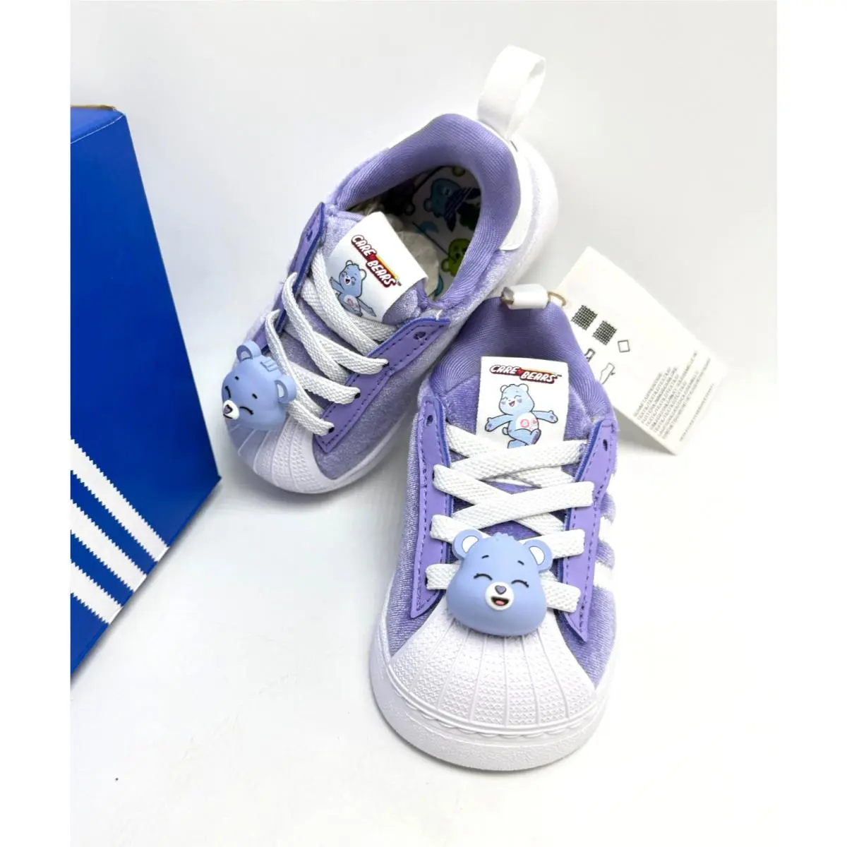 Adidas shoes - ADIDAS CARE BEARS SUPERSTAR QUICKON I - Light Purple / Cloud White / Core Black 11