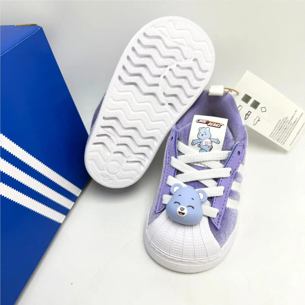 Adidas shoes - ADIDAS CARE BEARS SUPERSTAR QUICKON I - Light Purple / Cloud White / Core Black 12