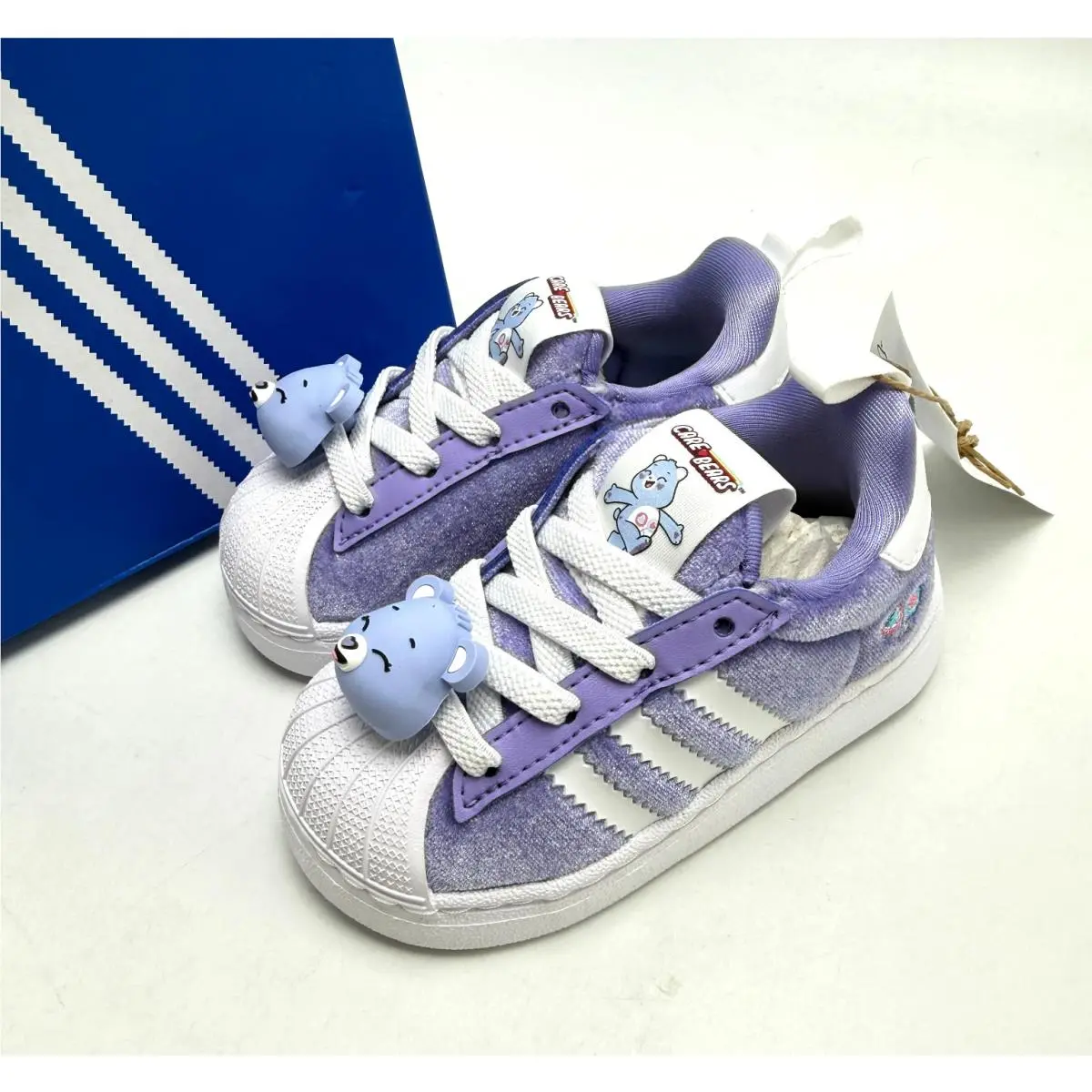 Adidas shoes - ADIDAS CARE BEARS SUPERSTAR QUICKON I - Light Purple / Cloud White / Core Black 6