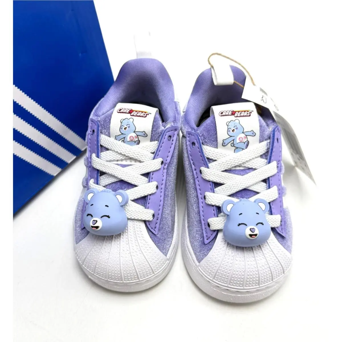 Adidas shoes - ADIDAS CARE BEARS SUPERSTAR QUICKON I - Light Purple / Cloud White / Core Black 7