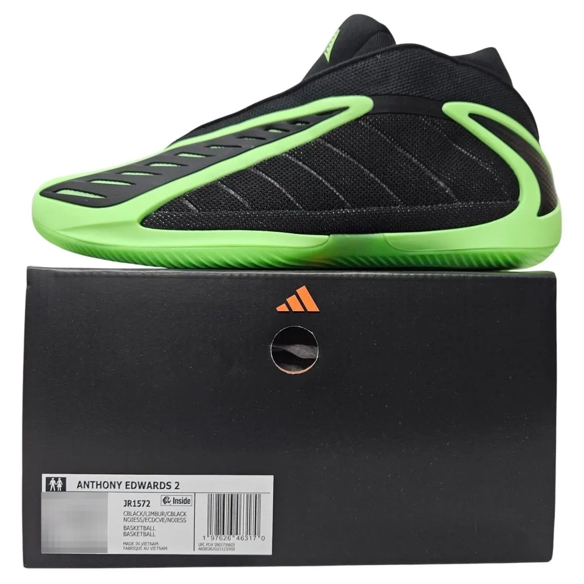 Adidas shoes - AE2 - Core Black / Lime Burst / Core Black 0