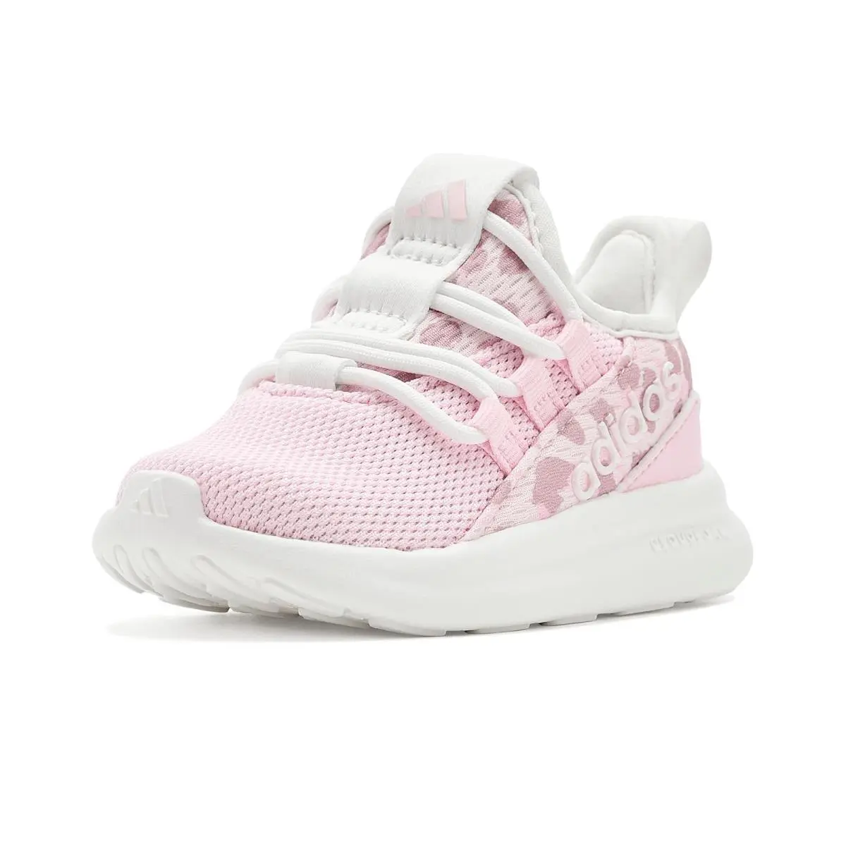 Children Unisex Shoes  Kids Lite Racer Adapt 8.0 Infant/toddler White/Distilled Pink/Clear Pink by Adidas