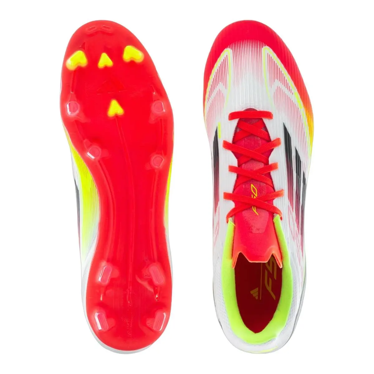Adidas shoes - ADIDAS F50 League FGxMG - League FGxMG - JI0005 IE1289 - Cloud White/Core Black/Solar Yellow 7