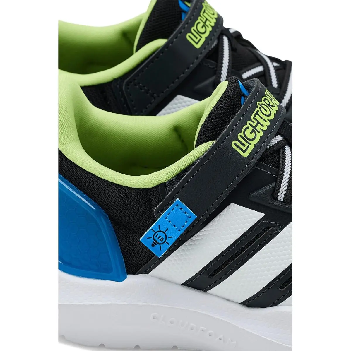 Adidas shoes - Black/White/Lucid Ray Blue 4