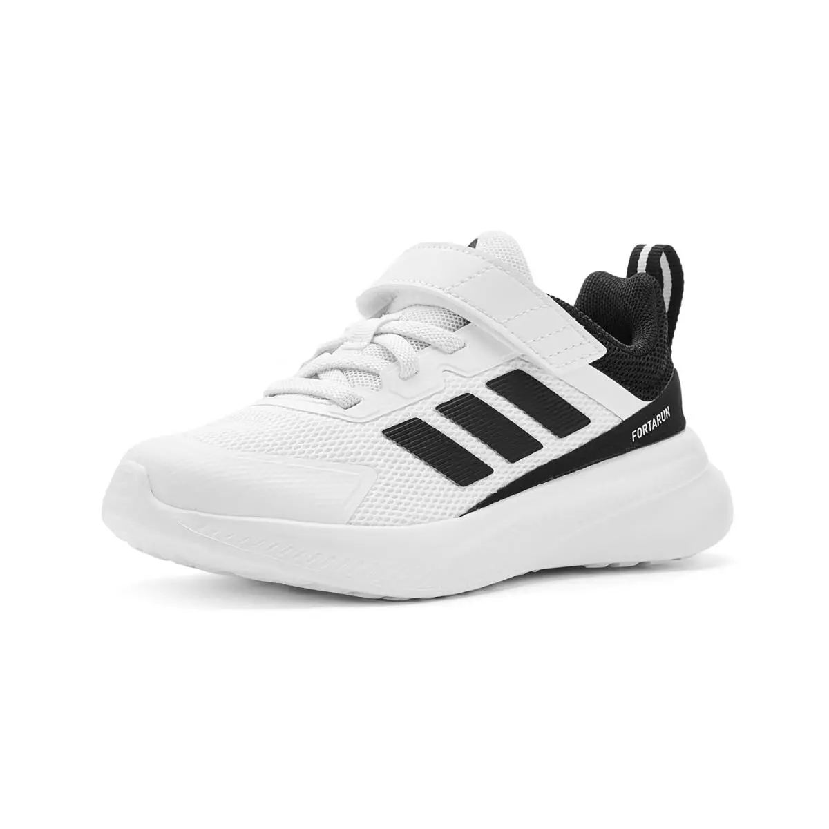 Children Unisex Shoes  Kids Fortarun 4.0 Little Kid White/Black/White by Adidas