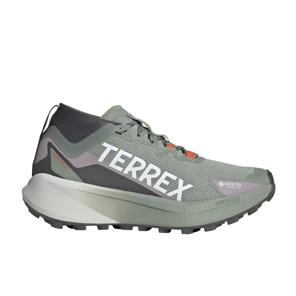 Adidas Terrex Agravic Gtx Trail Running Womens Green Sneakers Athletic Shoes JP