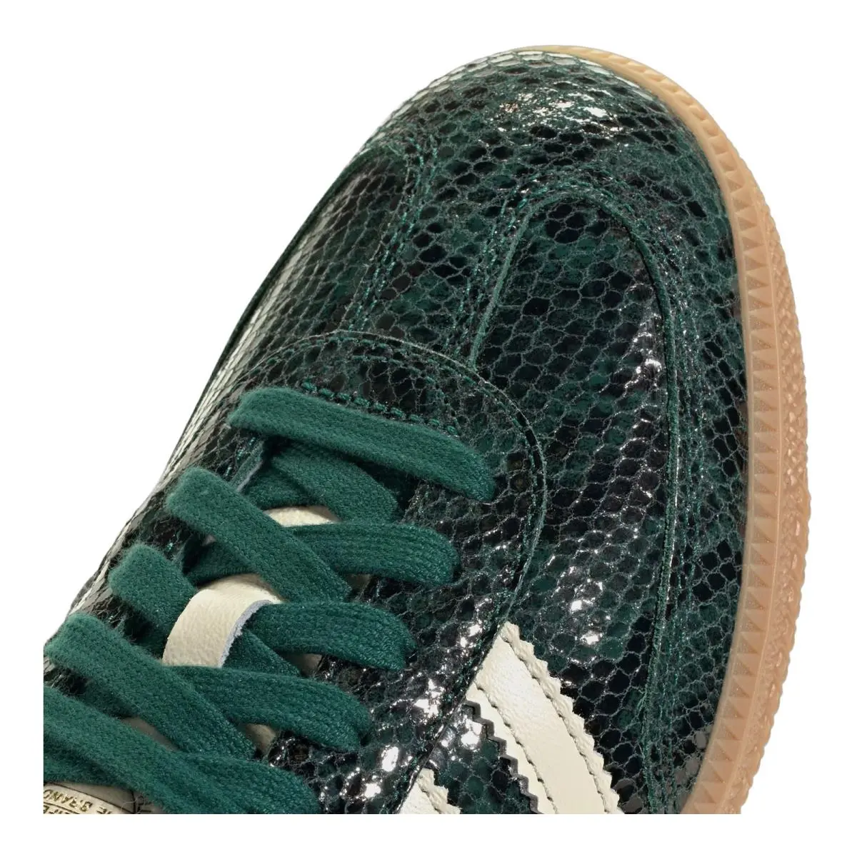 Adidas shoes - Samba Og Faux Snakeskin - Samba Faux Snakeskin - JR8848 - Black/Cream White/Collegiate Green 8