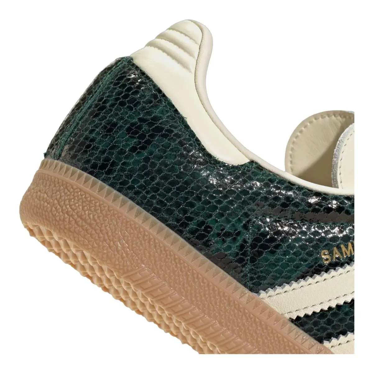 Adidas shoes - Samba Og Faux Snakeskin - Samba Faux Snakeskin - JR8848 - Black/Cream White/Collegiate Green 9