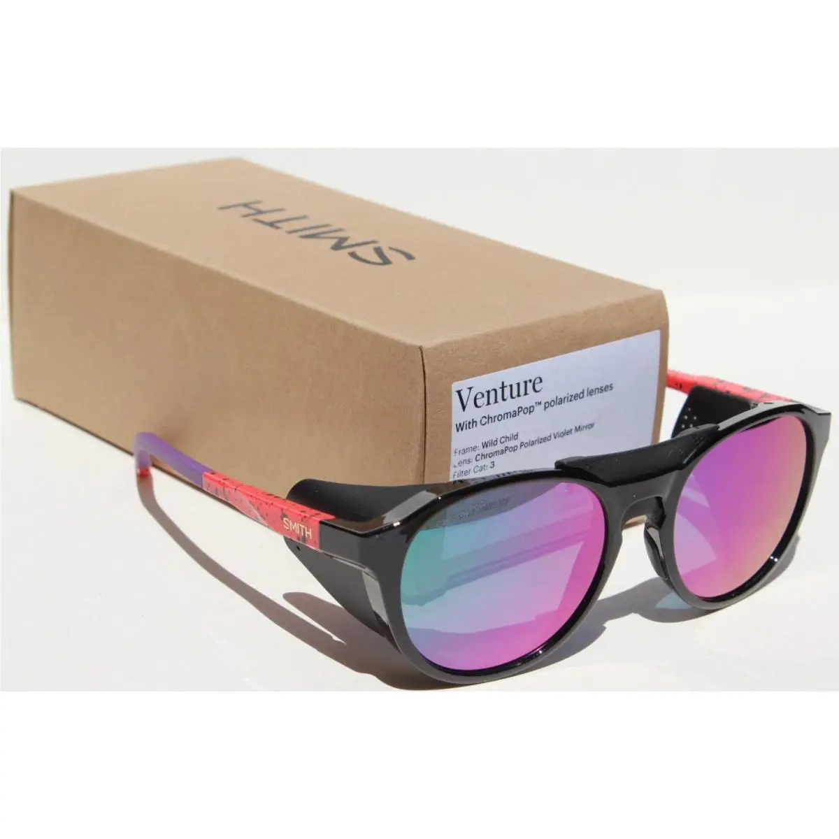 Venture Polarized Sunglasses Wild Child/chromapop Violet Mirror by Smith Optics