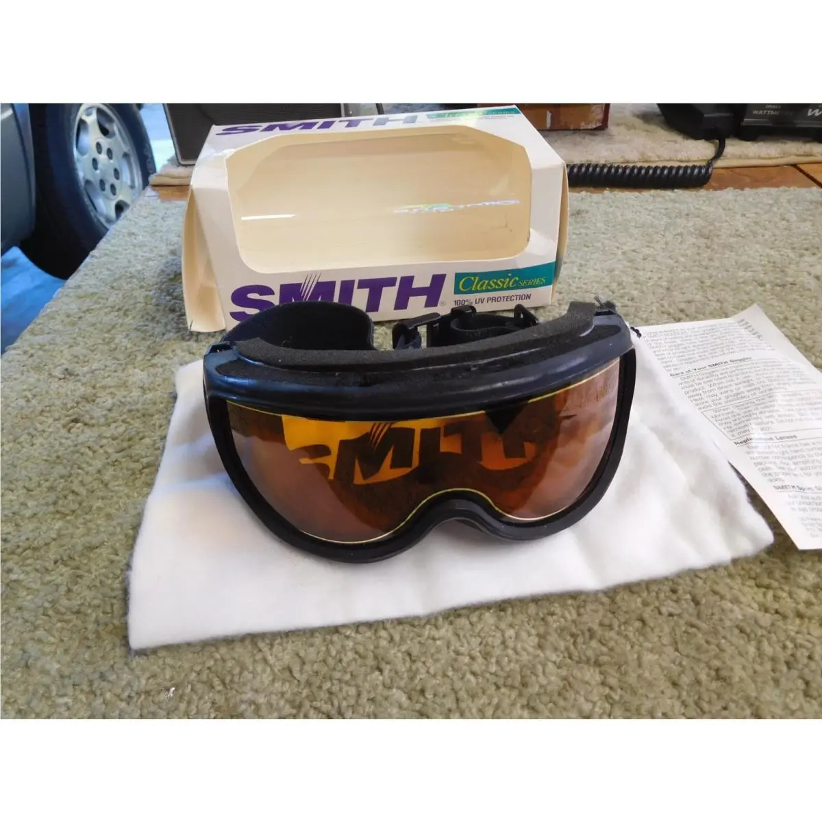 Smith Classic Series Sky Goggles Amber Lens Made in Usa