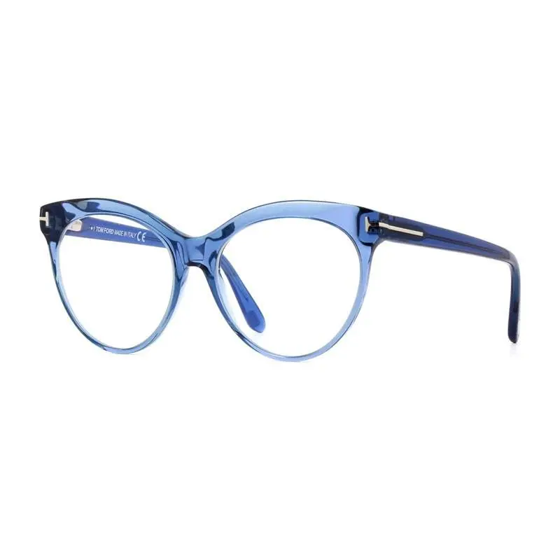 FT5827-B Eyeglasses Eye Glasses 090 Shiny Blue 55mm Women by Tom Ford