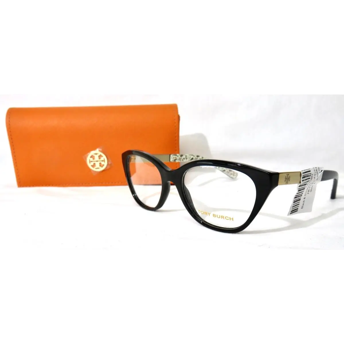 TY2059 Eyeglass Frame 51-18-135 Black Gold Eyewear Glasses by Tory Burch