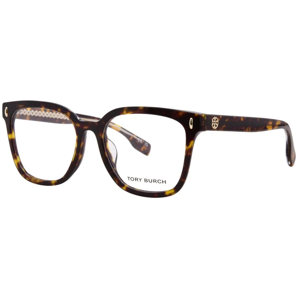 Tory Burch TY2152U 1728 Eyeglasses Women`s Tortoise Full Rim Square Shape 55mm