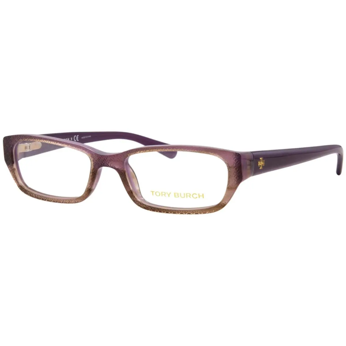 TY2027 1082 Eyeglasses Women`s Purple Full Rim Rectangle Shape 50mm by Tory Burch