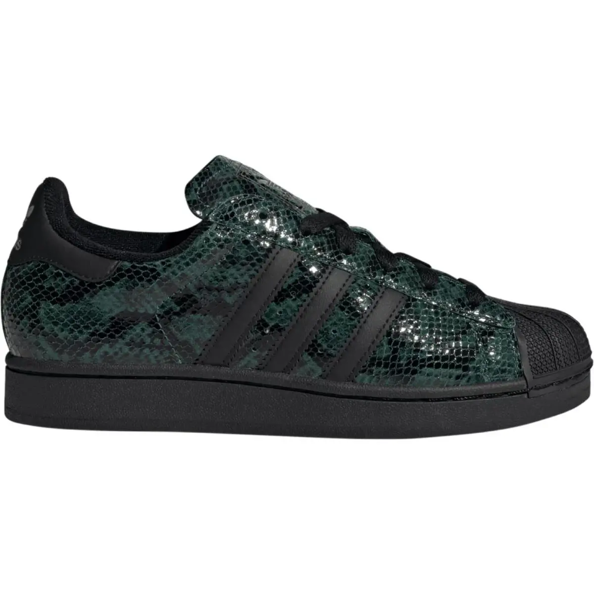 Adidas Originals Superstar II Women`s Shoes Size 7M Green Snakeskin Sneaker