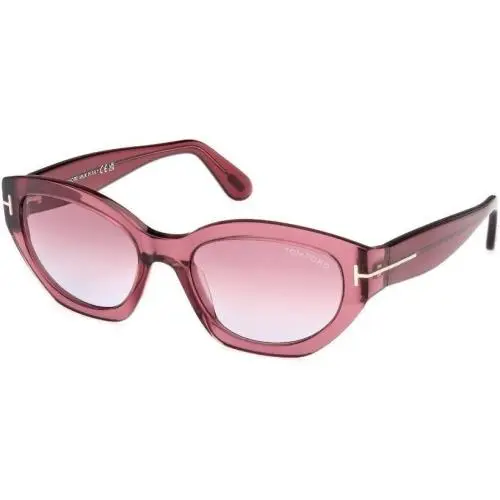 Sunglasses w TF Case- FT1086 Penny 66Y - Dark Crystal Pink / Violet by Tom Ford