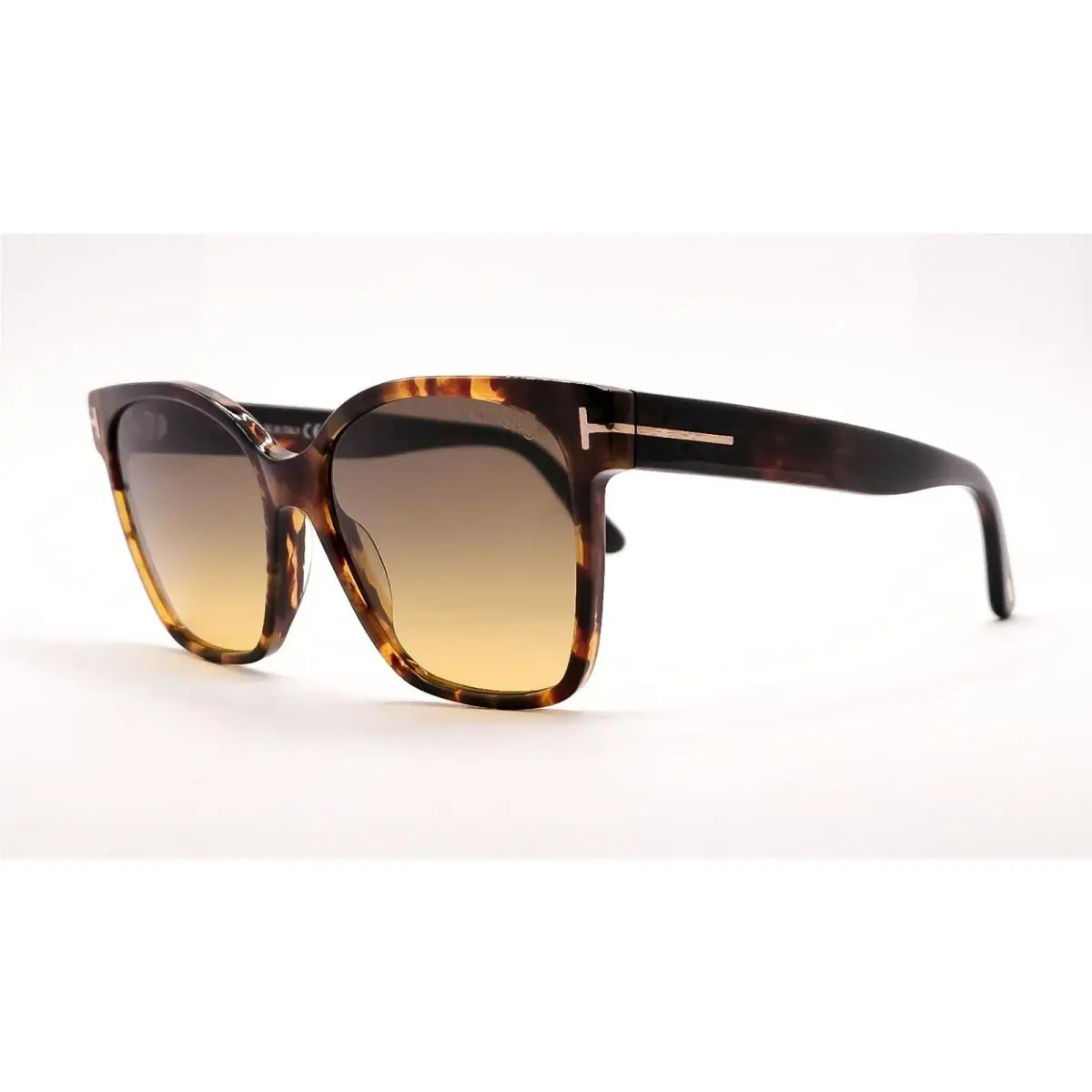 TF 1312 Iris-02 Sunglasses 055H Tortoise / Brown Gradient 56 by Tom Ford