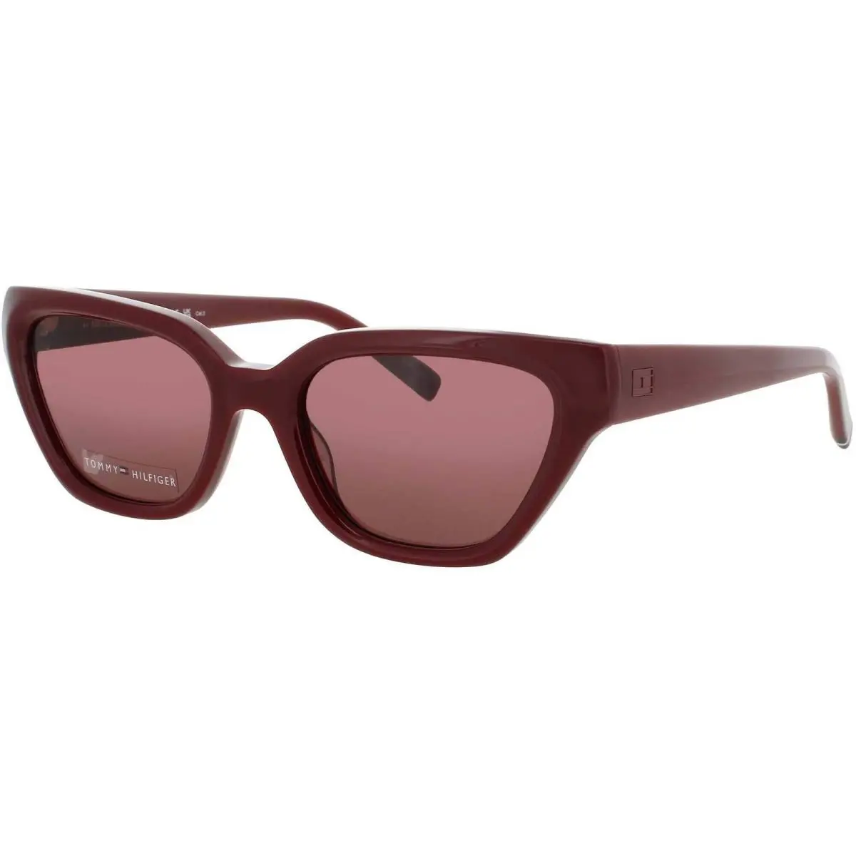 Men`s Sunglasses Burgundy Cat Eye Full Rim Frame TH Srg Lhf by Tommy Hilfiger