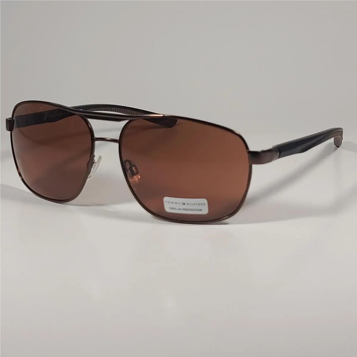 MM OM669 Navigator Sunglasses Brown Bronze Frame Brown Lens 61mm by Tommy Hilfiger