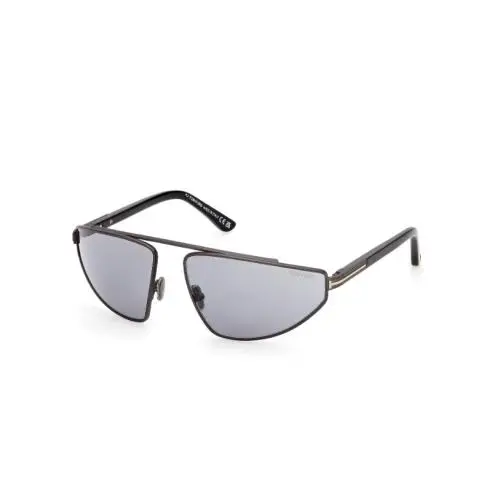 PARKER-02 FT1399 13A Matte Dark Ruthenium/smoke 64mm Men`s Sunglasses by Tom Ford