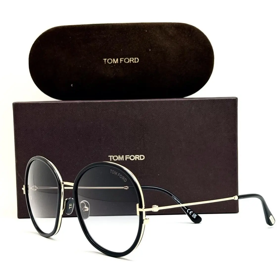 Sunglasses TF 946 01B Shiny Black/gradient Lens 58-18-140 W/case by Tom Ford