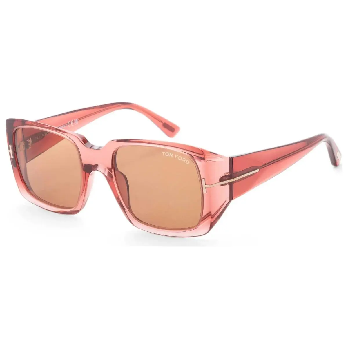 Sunglasses w Soft Case- FT1035 Ryder 72E - Shiny Light Pink / Brown by Tom Ford