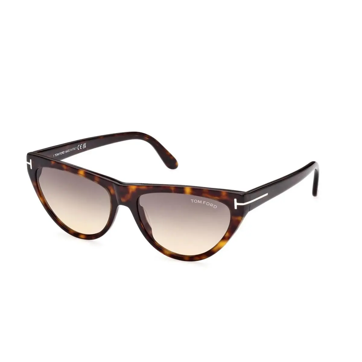 Sunglasses w Soft Case- FT0990 Amber 52B - Dark Havana /bronze Fade by Tom Ford