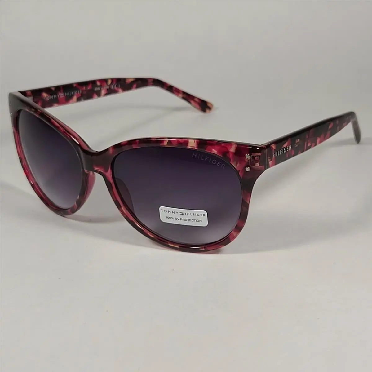 Pepper WP OL512 Sunglasses Red Tortoise Frame Gray Gradient Lens by Tommy Hilfiger