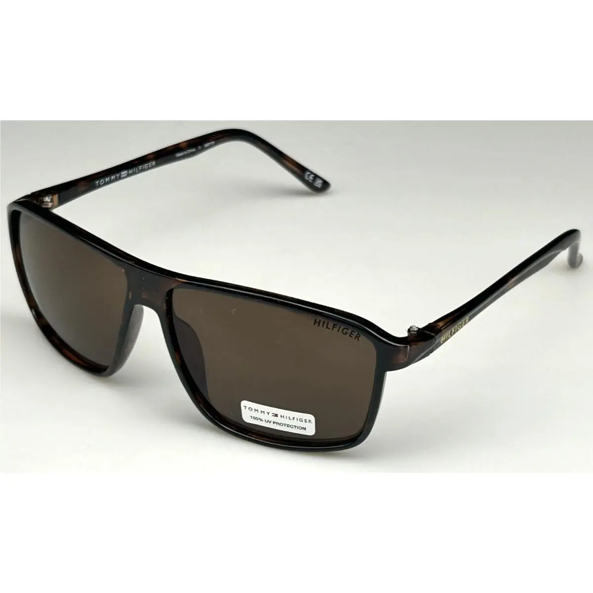 Men`s 60mm Brown Frame Brown Lens Sunglasses MP OM676 by Tommy Hilfiger