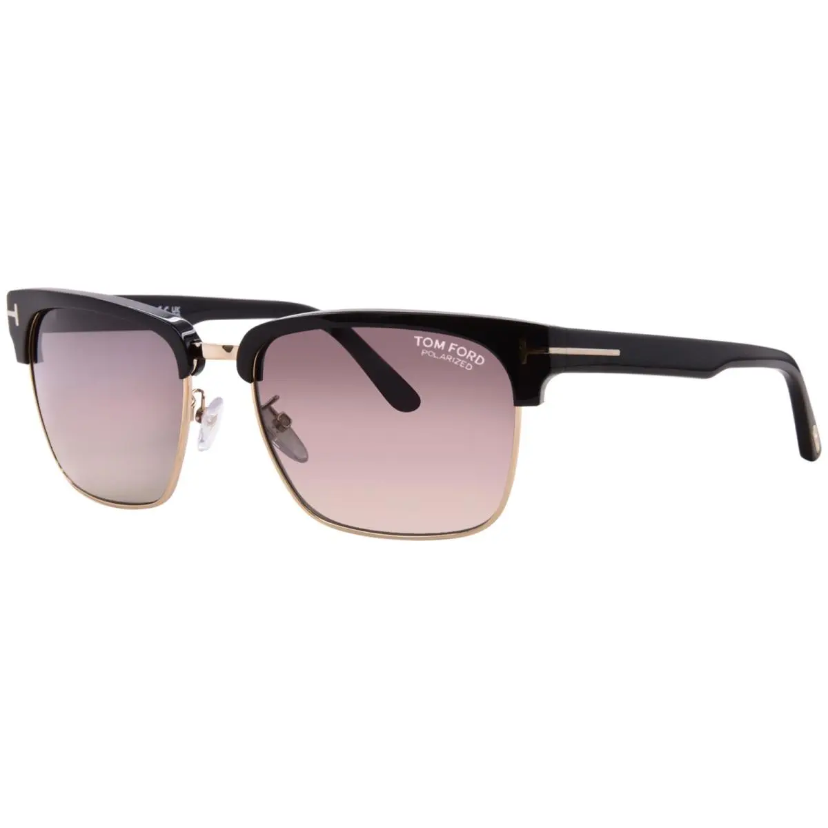 River TF367 01D Sunglasses Shiny Black/polarized Smoke Gradient 57mm by Tom Ford