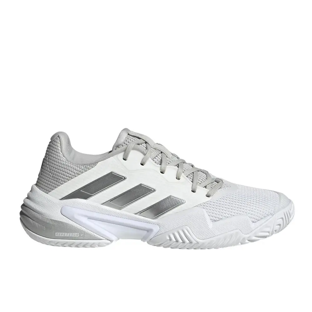 Womens Size 6- Adidas Barricade 13 Tennis Shoes Grey/white Sneakers IF0407