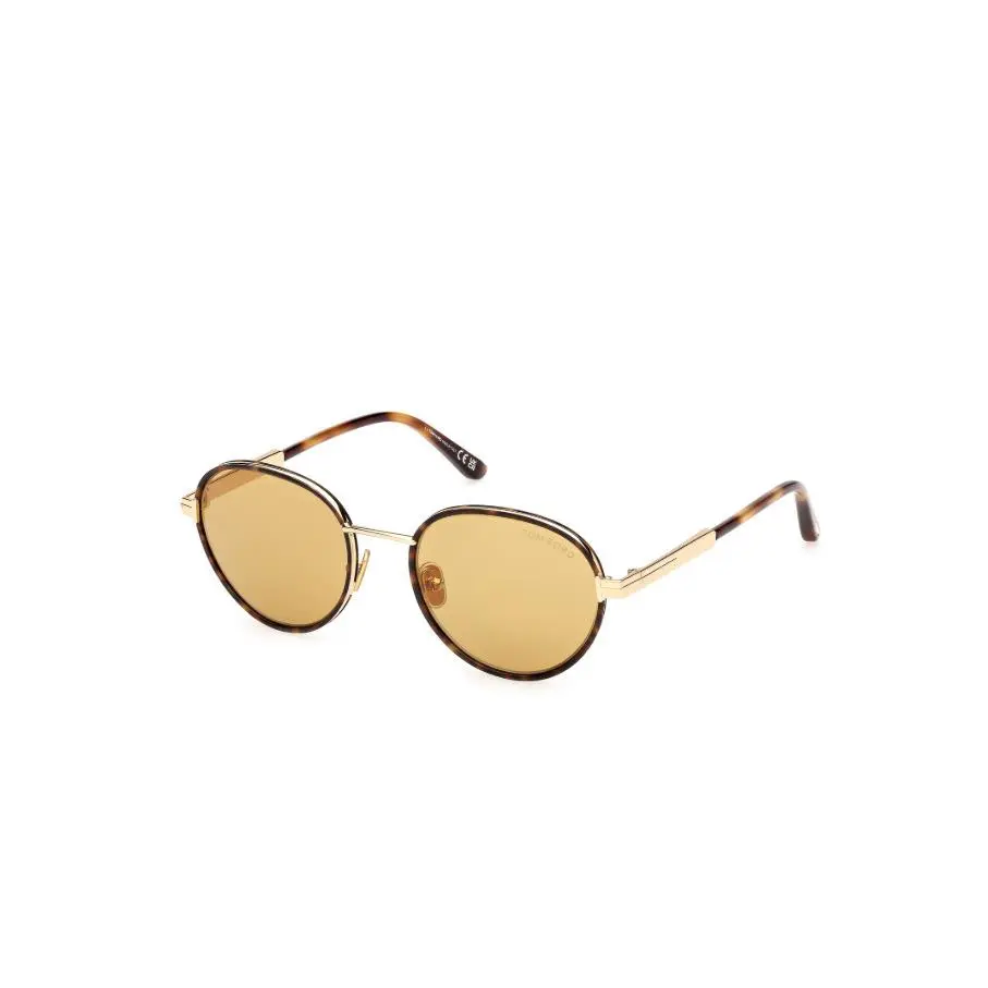FT1339 JET-02 53E Blonde Havana/brown 51mm Men`s Sunglasses by Tom Ford
