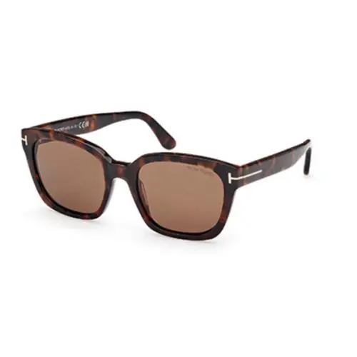 FT1216 Haylay 52H Dark Havana/ Brown Polarized Women`s Sunglasses by Tom Ford
