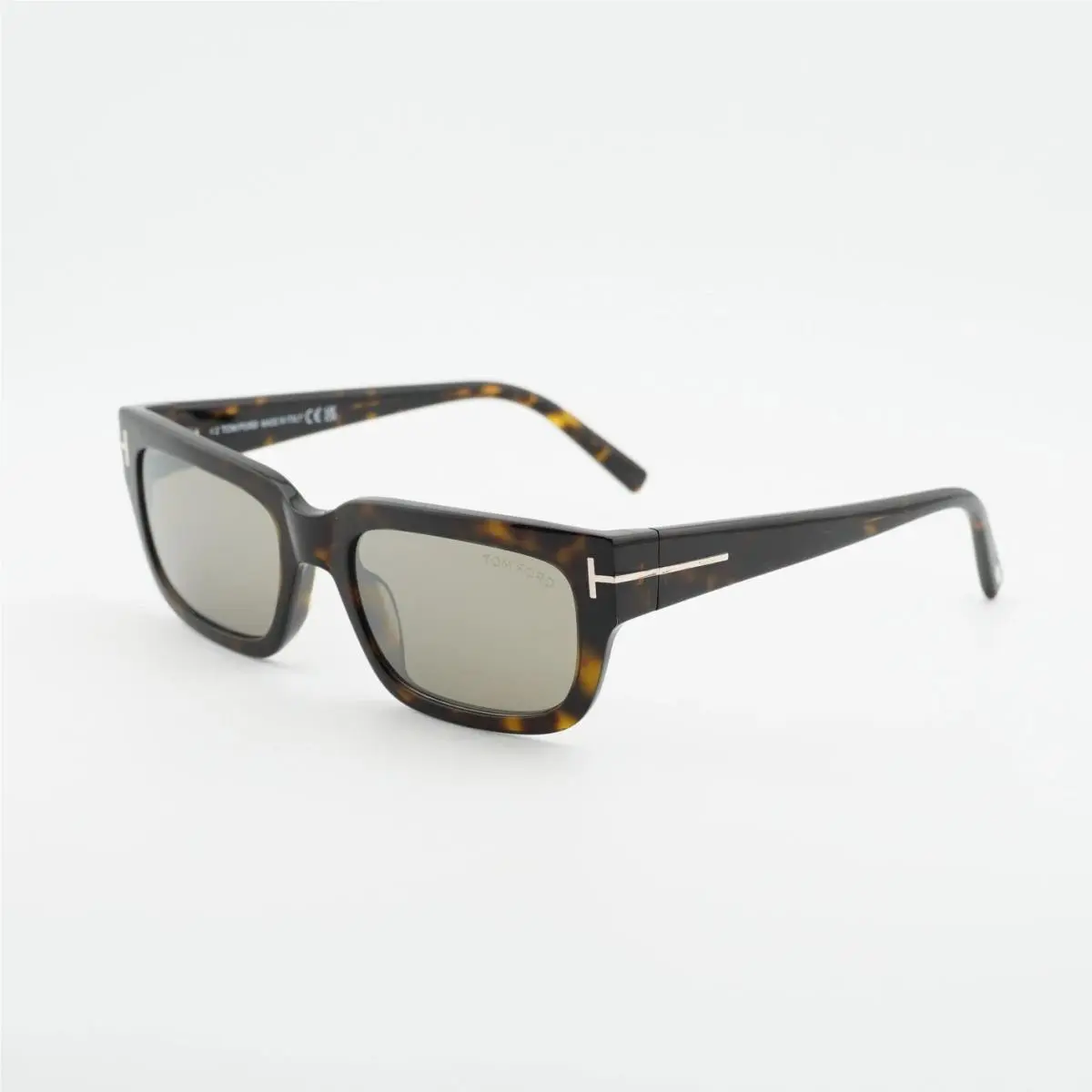 Sunglasses w TF Case- FT1075 Ezra 52L - Dark Havana / Roviex Bronze by Tom Ford