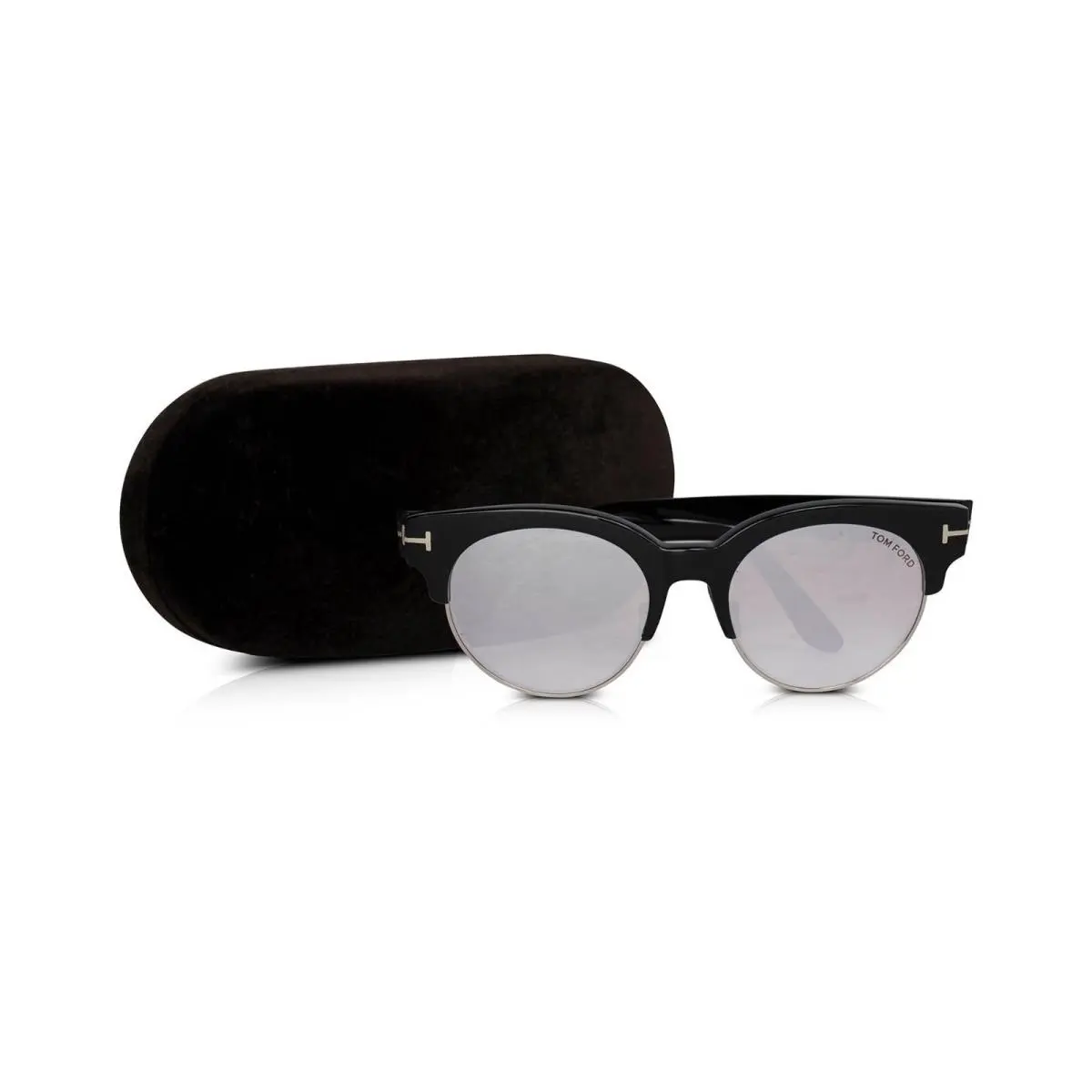 Tom Ford TF598 Henri-02 Sunglasses Shiny Black W/violet Mirror Lens 01Z FT598