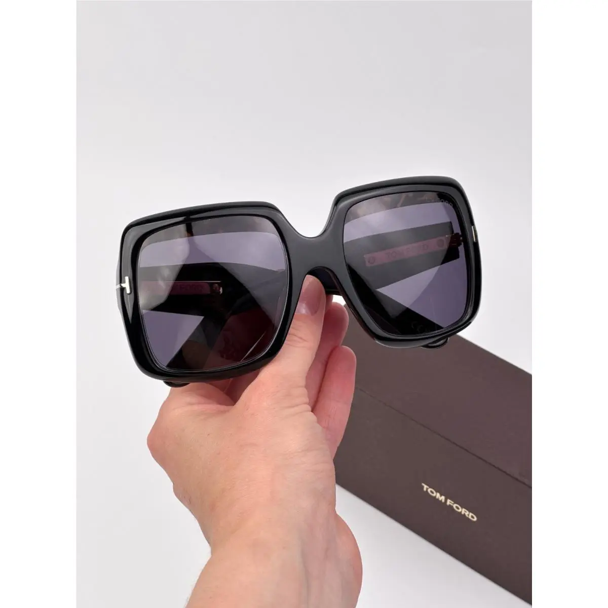 Aurora Women Sunglasses Black Smoke Square FT1194 01A by Tom Ford