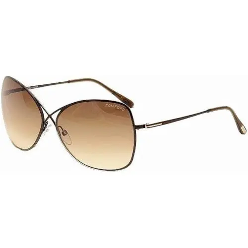 Sunglasses w TF Case- FT0250 Colette 48F -shiny Dark Brown/gradient by Tom Ford