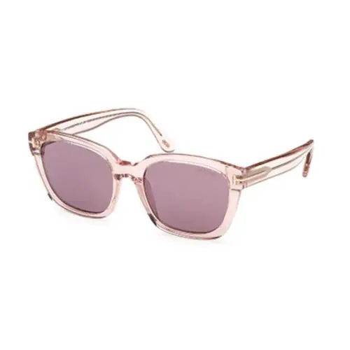 Tom Ford FT1216 Haylay 72Y Shiny Light Pink/ Violet Square Women`s Sunglasses