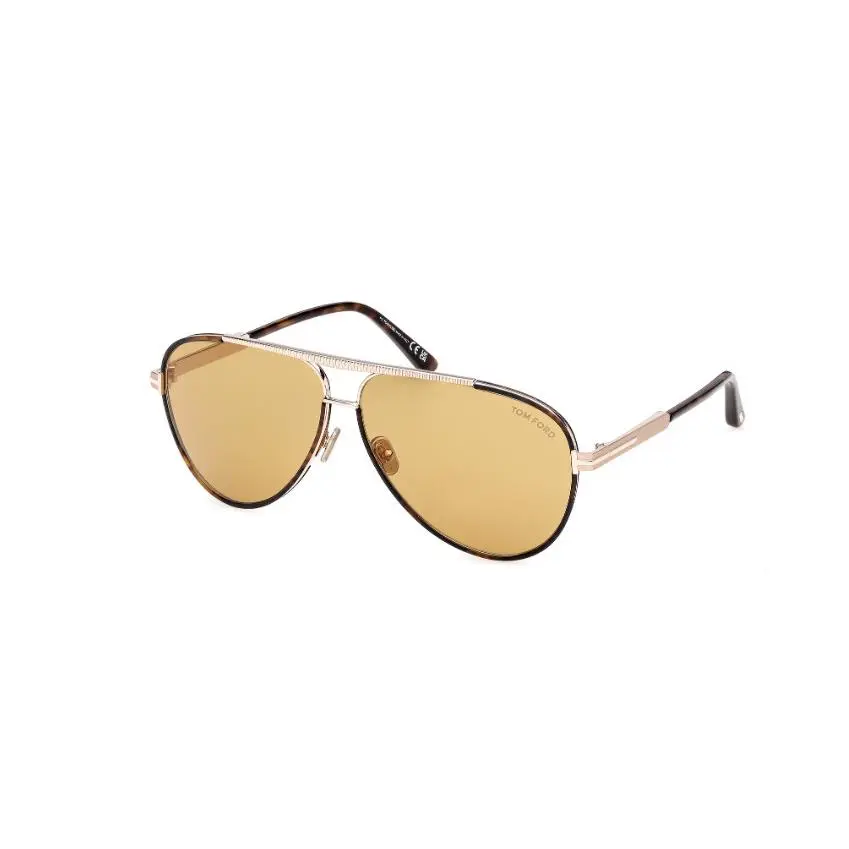 FT1340 RUPERT-02 52E Dark Havana/brown 63mm Men`s Sunglasses by Tom Ford
