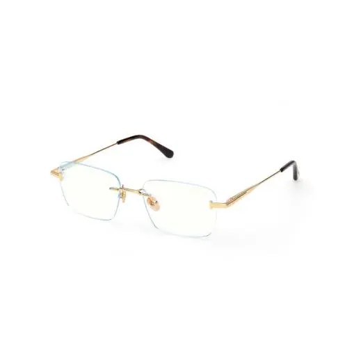 Tom Ford FT6117-B 030 Shiny Deep Gold 54mm Men`s Eyeglasses