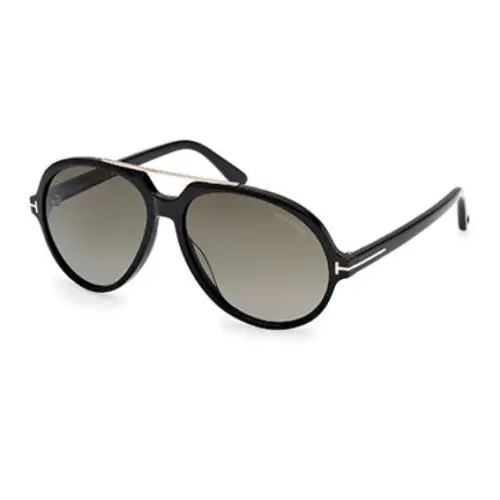 Tom Ford FT1210 Aalto 01B Shiny Black/smoke Gradient Men`s Sunglasses