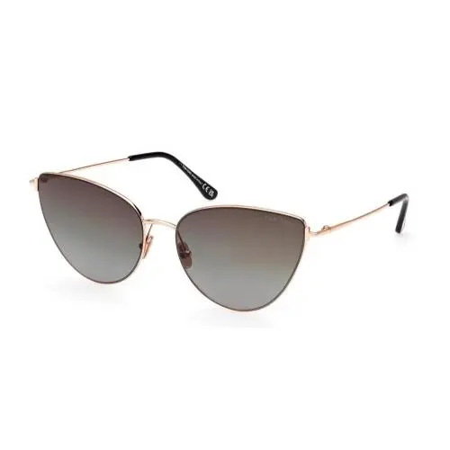 Sunglasses w TF Case- FT1005 Anais 28B - Rose Gold/smoke Gradient by Tom Ford