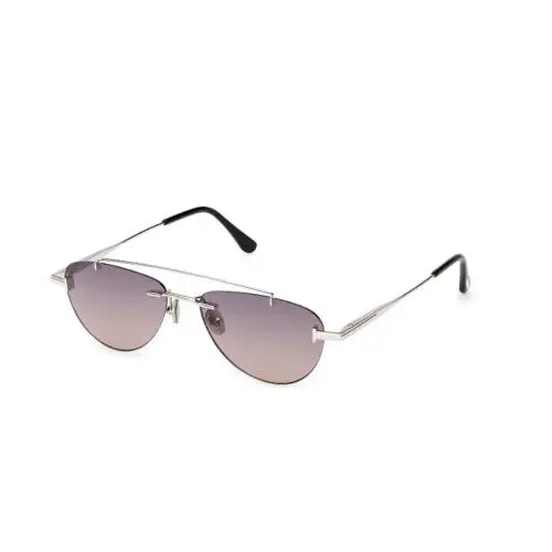 Tom Ford ASTOR-02 FT1356 16B Shiny Palladium/gradient Smoke Men`s Sunglasses