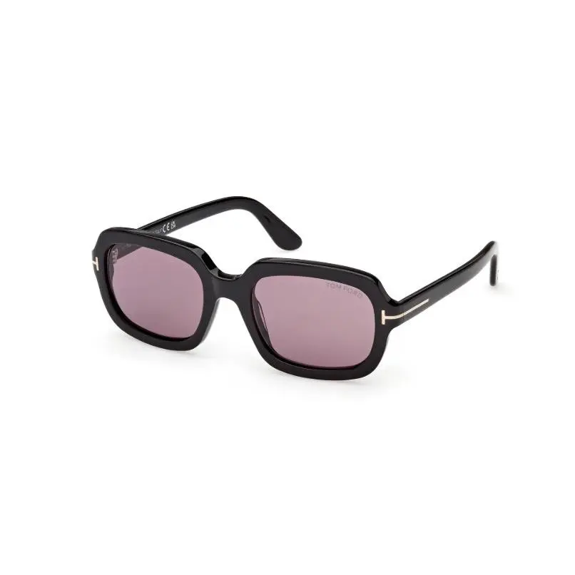 LANA-02 FT1342 01Y Shiny Black/violet 53mm Women`s Sunglasses by Tom Ford