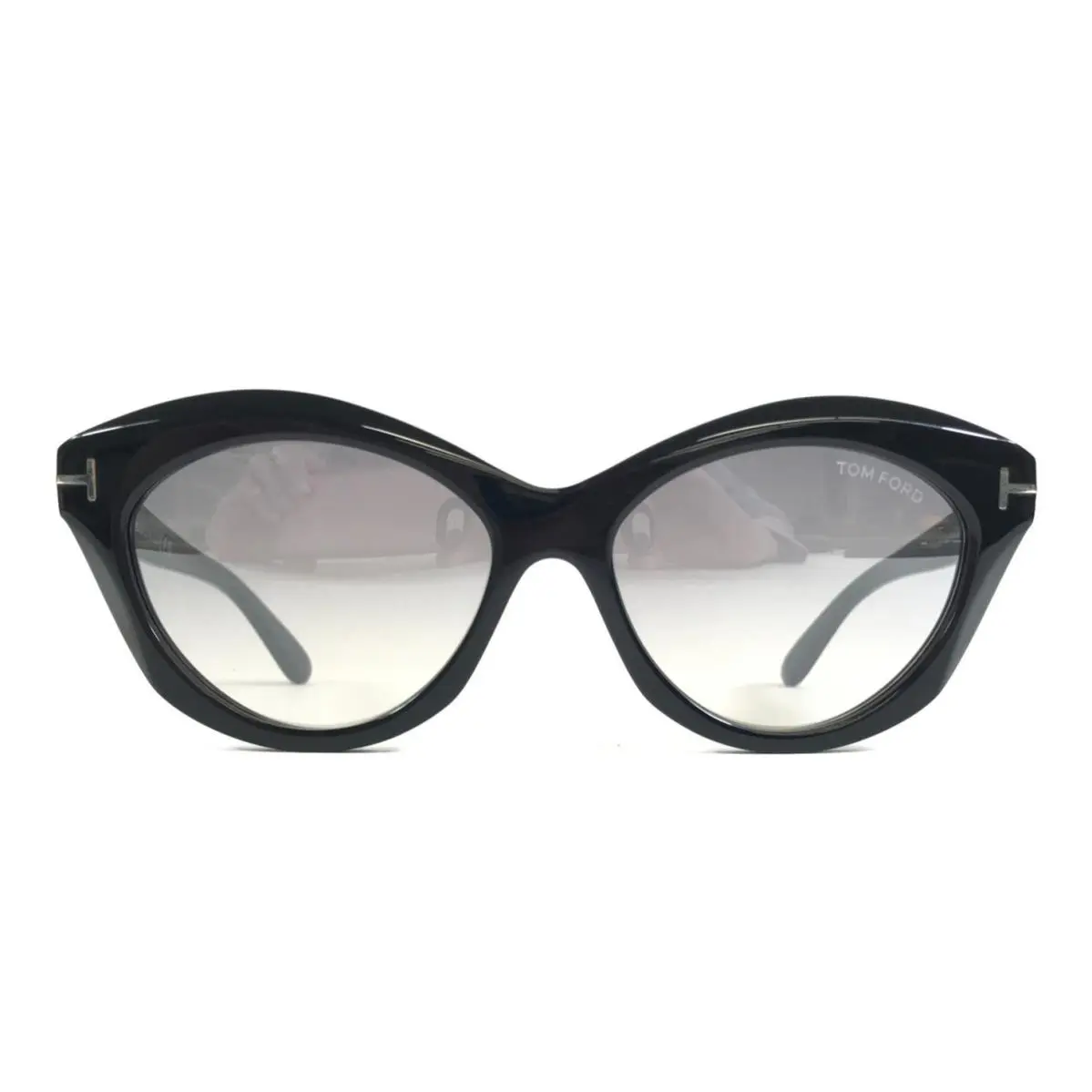 Sunglasses Toni TF1111 Eco 01C Black Cat Eye with Gradient Gray Lenses by Tom Ford