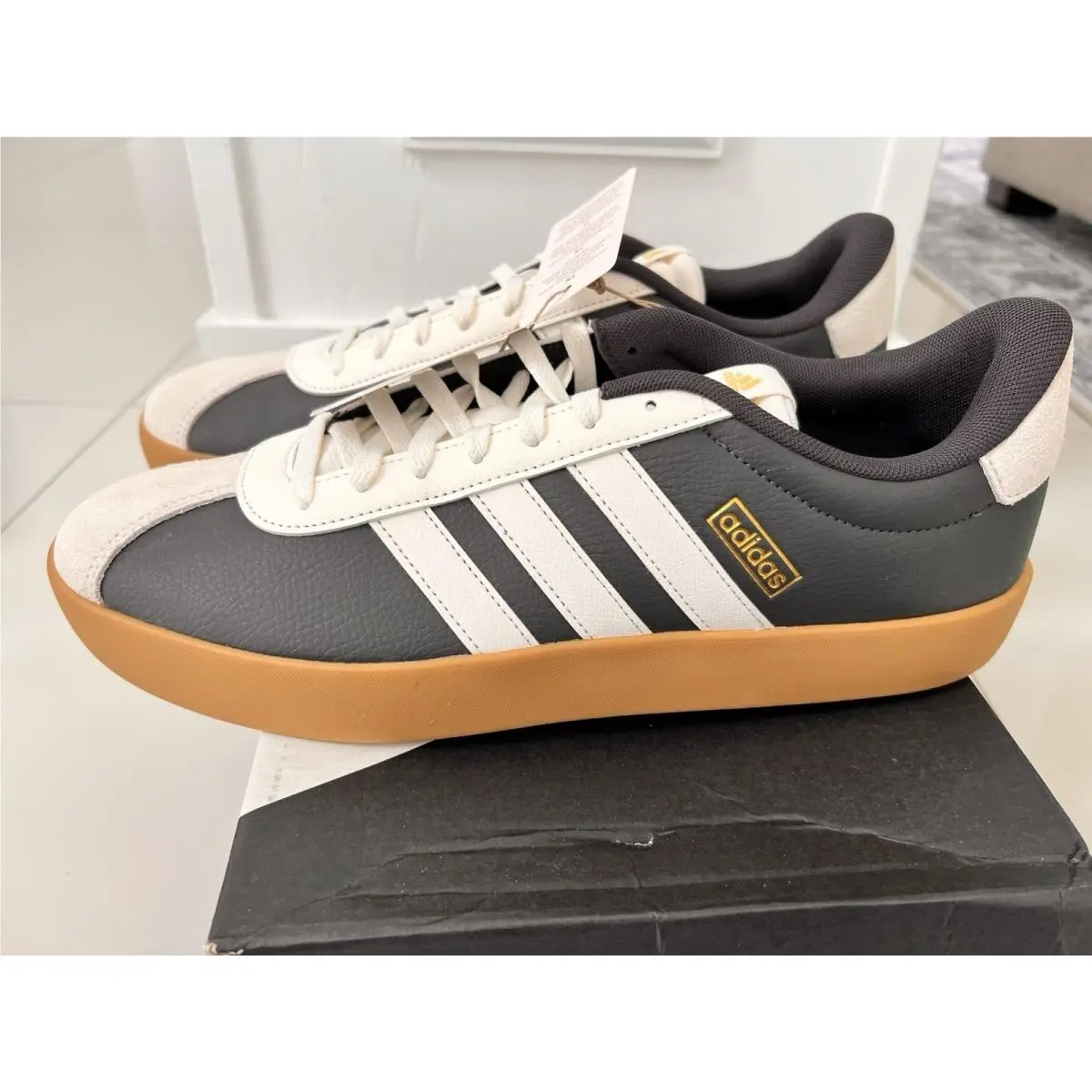 Adidas shoes - adidas Vl Court - Court - JR8638 - Black 3