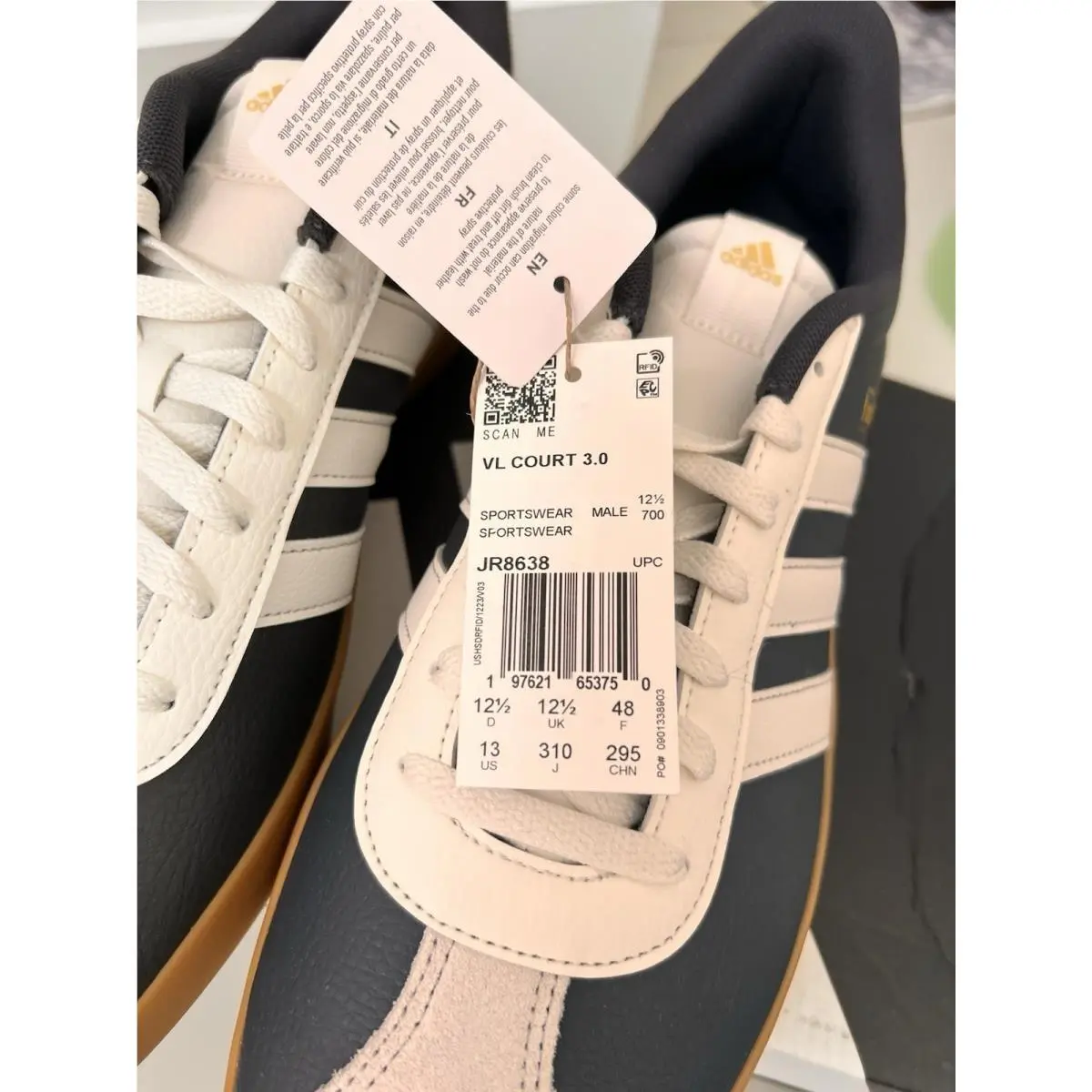 Adidas shoes - adidas Vl Court - Court - JR8638 - Black 2