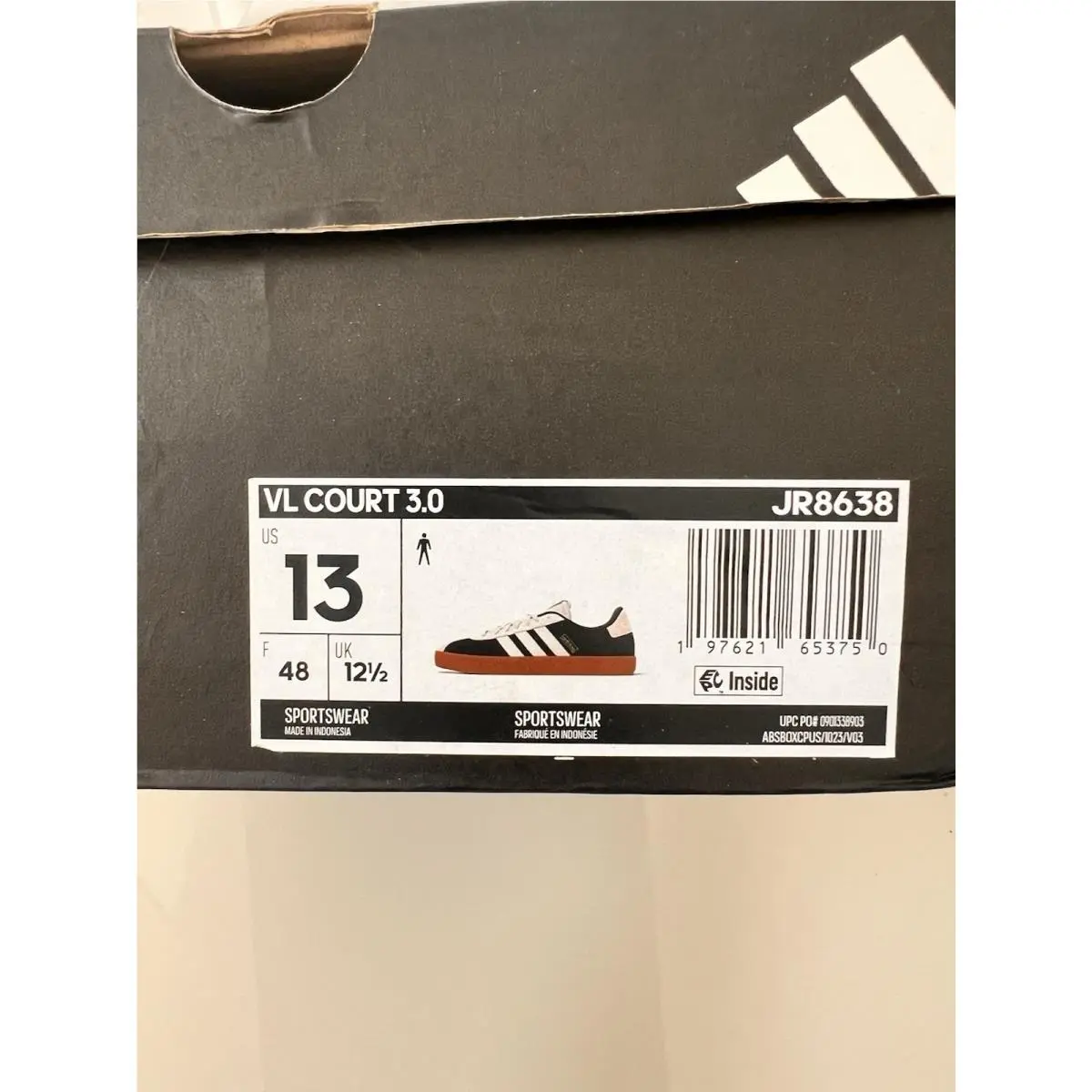 Adidas shoes - adidas Vl Court - Court - JR8638 - Black 6